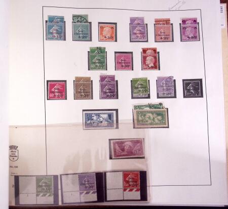 1849-1997 Collection de timbres de France en 14 albums,