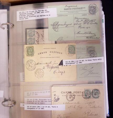 1900-1910, Collection de +350 lettres en 2 albums,