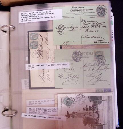 1900-1910, Collection de +350 lettres en 2 albums,