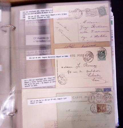 1900-1910, Collection de +350 lettres en 2 albums,