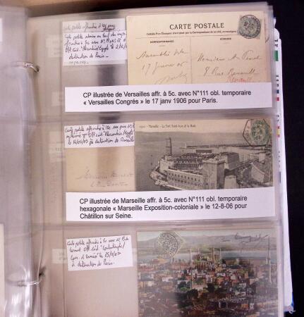 1900-1910, Collection de +350 lettres en 2 albums,