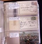 1900-1910, Collection de +350 lettres en 2 albums,