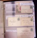 1900-1910, Collection de +350 lettres en 2 albums,