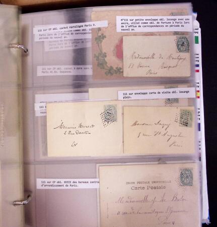 1900-1910, Collection de +350 lettres en 2 albums,