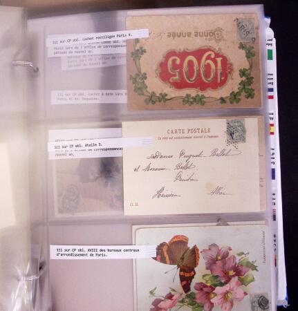 1900-1910, Collection de +350 lettres en 2 albums,