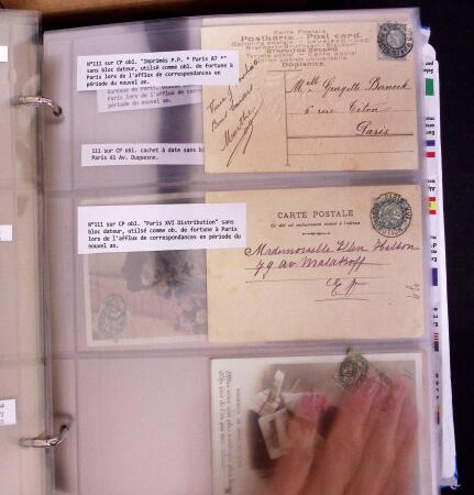 1900-1910, Collection de +350 lettres en 2 albums,