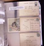 1900-1910, Collection de +350 lettres en 2 albums,