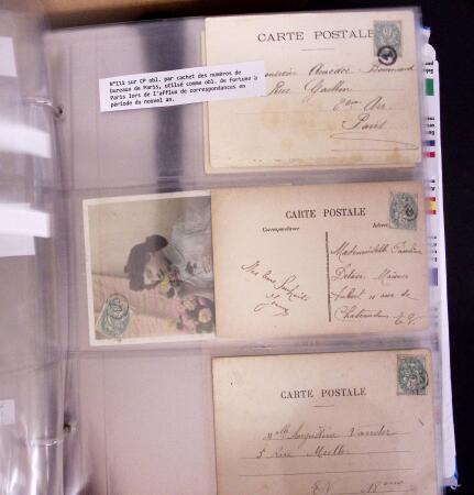 1900-1910, Collection de +350 lettres en 2 albums,