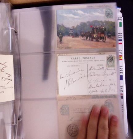 1900-1910, Collection de +350 lettres en 2 albums,