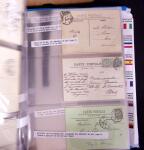 1900-1910, Collection de +350 lettres en 2 albums,