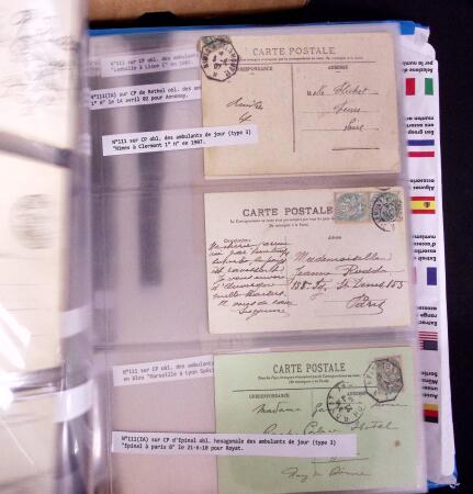 1900-1910, Collection de +350 lettres en 2 albums,