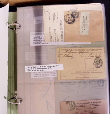 1900-1910, Collection de +350 lettres en 2 albums,