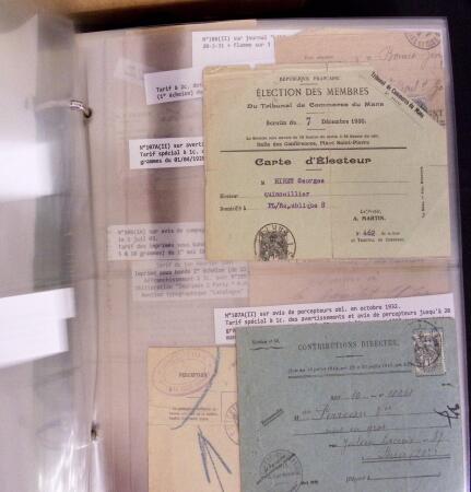 1900-1910, Collection de +350 lettres en 2 albums,