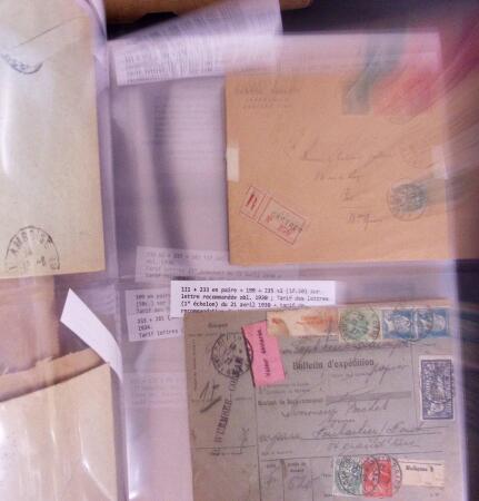 1900-1910, Collection de +350 lettres en 2 albums,