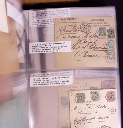 1900-1910, Collection de +350 lettres en 2 albums,