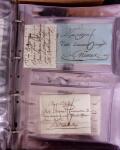 1625-1860 +370 lettres accumulées en 4 classeurs,