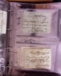 1625-1860 +370 lettres accumulées en 4 classeurs,