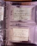 1625-1860 +370 lettres accumulées en 4 classeurs,