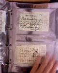 1625-1860 +370 lettres accumulées en 4 classeurs,