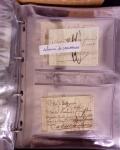 1625-1860 +370 lettres accumulées en 4 classeurs,