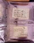 1625-1860 +370 lettres accumulées en 4 classeurs,
