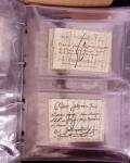 1625-1860 +370 lettres accumulées en 4 classeurs,