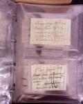 1625-1860 +370 lettres accumulées en 4 classeurs,