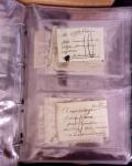 1625-1860 +370 lettres accumulées en 4 classeurs,