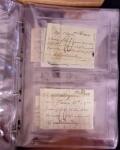 1625-1860 +370 lettres accumulées en 4 classeurs,
