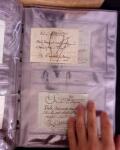 1625-1860 +370 lettres accumulées en 4 classeurs,