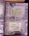 1625-1860 +370 lettres accumulées en 4 classeurs,