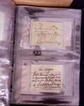 1625-1860 +370 lettres accumulées en 4 classeurs,