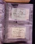 1625-1860 +370 lettres accumulées en 4 classeurs,