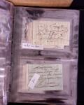1625-1860 +370 lettres accumulées en 4 classeurs,