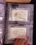1625-1860 +370 lettres accumulées en 4 classeurs,