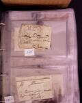 1625-1860 +370 lettres accumulées en 4 classeurs,
