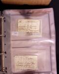1625-1860 +370 lettres accumulées en 4 classeurs,