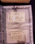 1625-1860 +370 lettres accumulées en 4 classeurs,