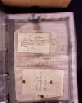 1625-1860 +370 lettres accumulées en 4 classeurs,