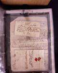 1625-1860 +370 lettres accumulées en 4 classeurs,
