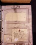 1625-1860 +370 lettres accumulées en 4 classeurs,