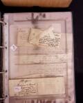 1625-1860 +370 lettres accumulées en 4 classeurs,