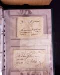 1625-1860 +370 lettres accumulées en 4 classeurs,