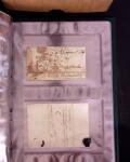 1625-1860 +370 lettres accumulées en 4 classeurs,