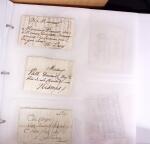 1625-1860 +370 lettres accumulées en 4 classeurs,