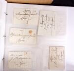 1625-1860 +370 lettres accumulées en 4 classeurs,