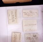 1625-1860 +370 lettres accumulées en 4 classeurs,