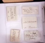 1625-1860 +370 lettres accumulées en 4 classeurs,