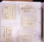 1625-1860 +370 lettres accumulées en 4 classeurs,