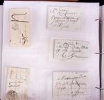 1625-1860 +370 lettres accumulées en 4 classeurs,
